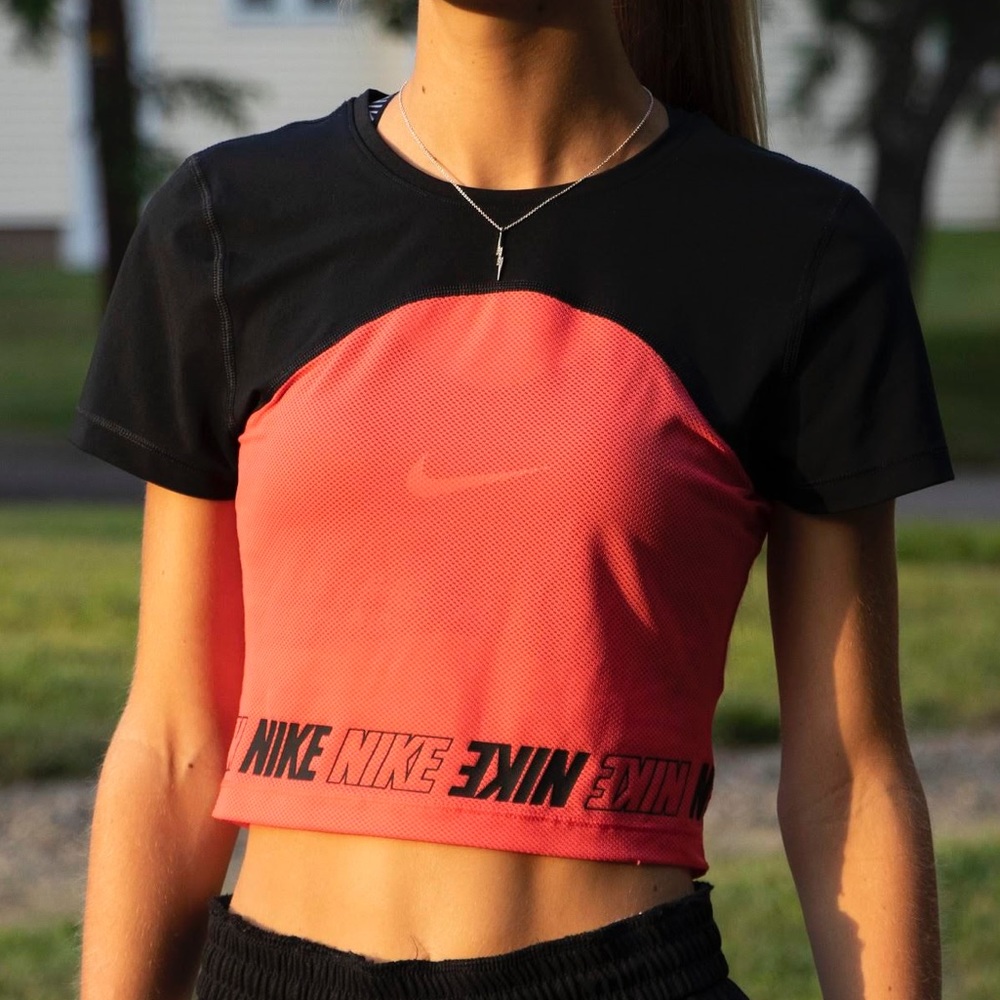 Nike mesh crop top